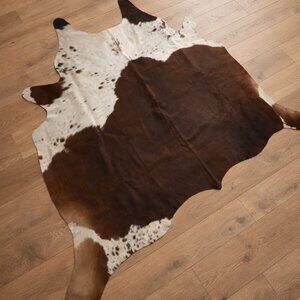 Genuine Cowhide Rug | Real Hair on Hide | Western Rustic Home Decor